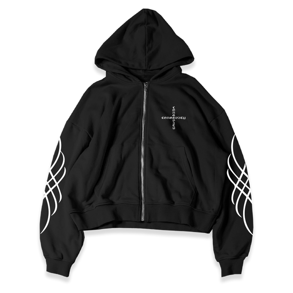 CELTIC GUARDIAN FRENCH TERRY ZIP-UP (BLACK)