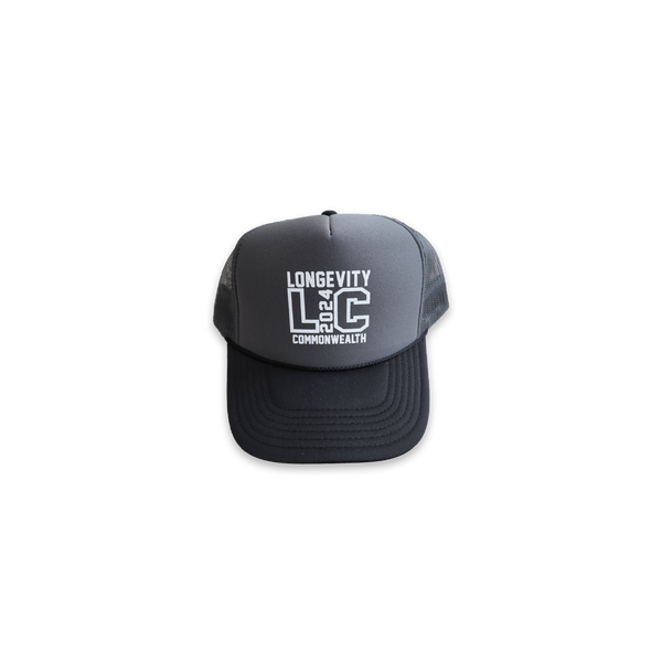 LC-2024 LOGO TRUCKER HAT (BLACK/CHARCOAL)