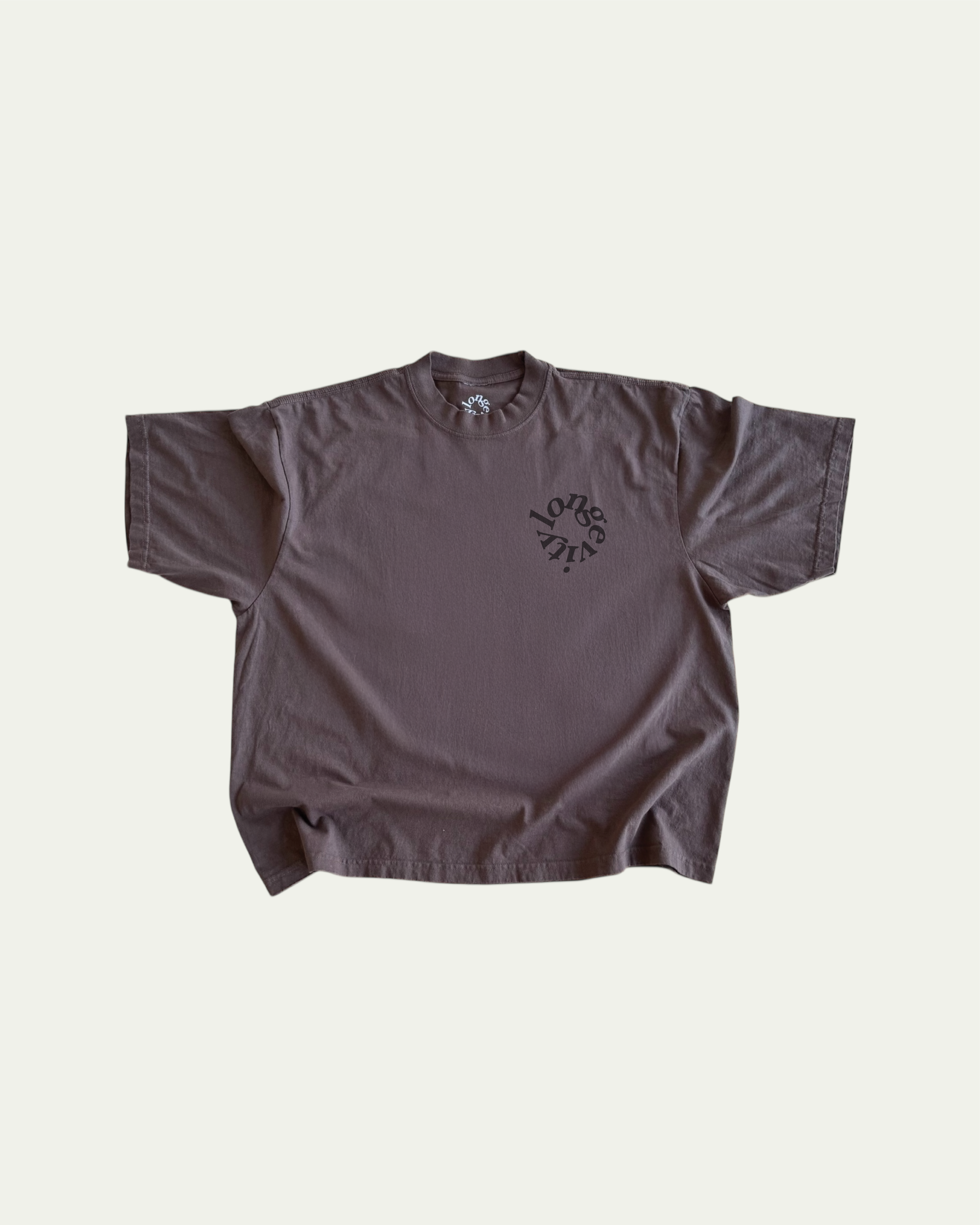 continuation_heavyweight box tee [brown]