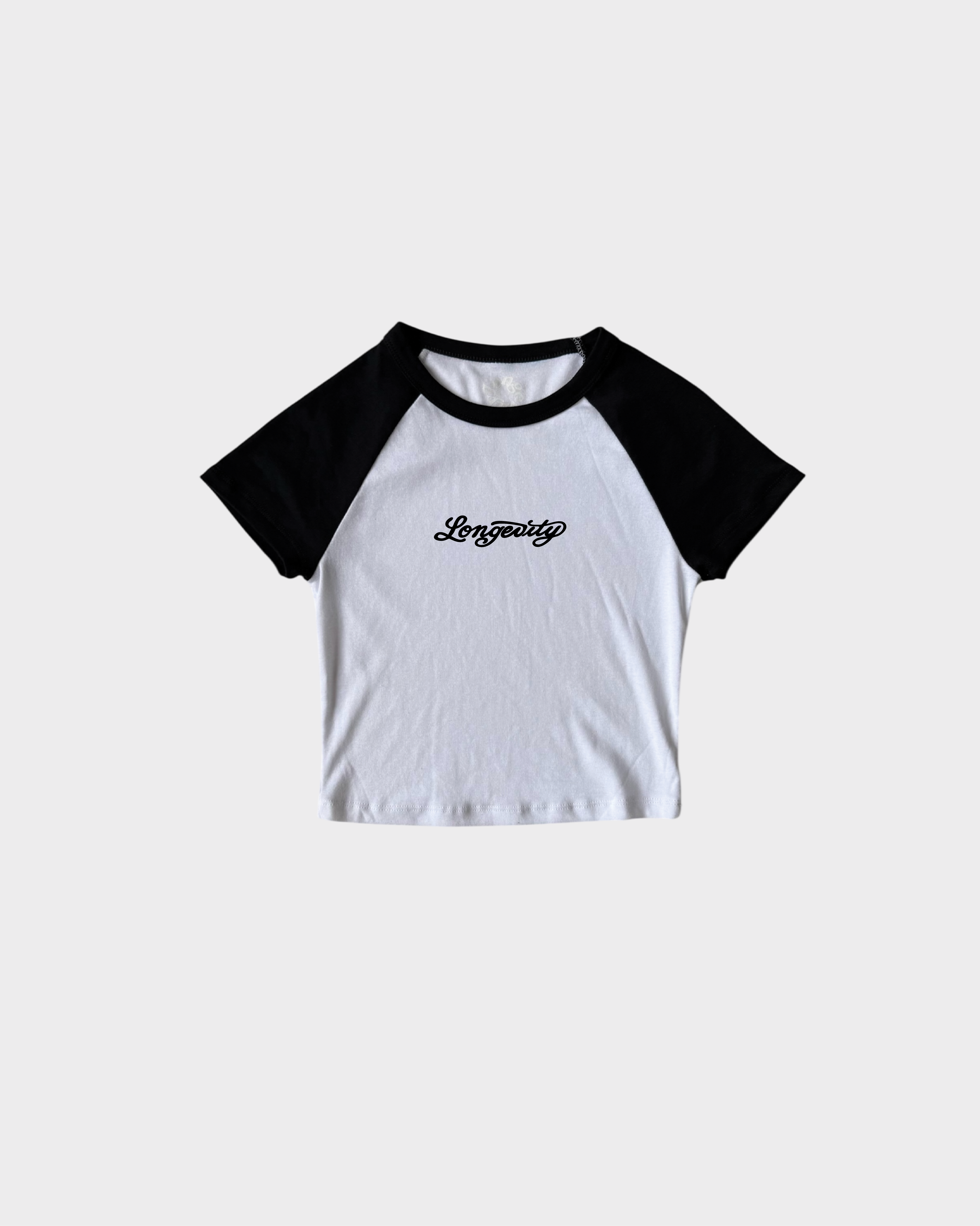 tatu_baby ribbed crop tee [white/black]